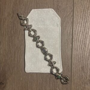 Vintage Silver Bracelet with Gem Accents - Premier Designs